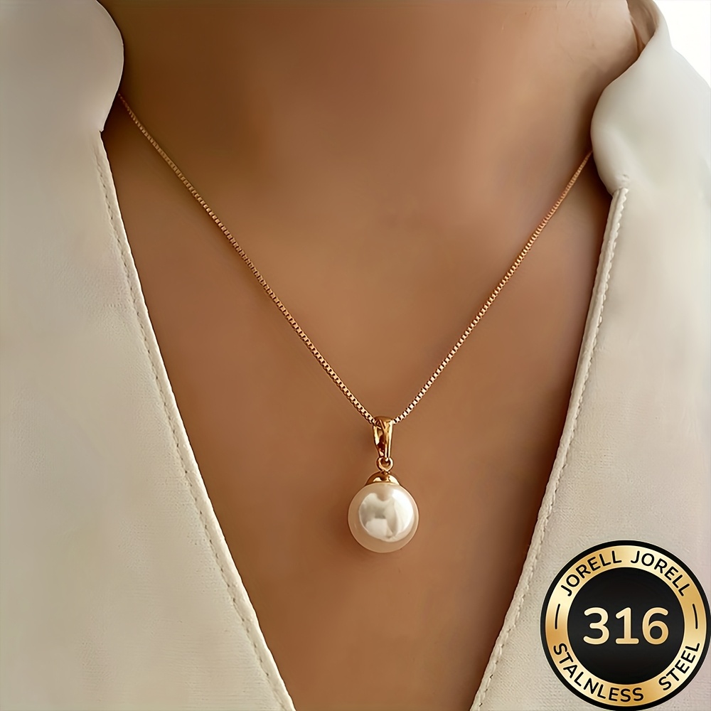 Women's High-Quality 316 Stainless Steel Golden Necklace